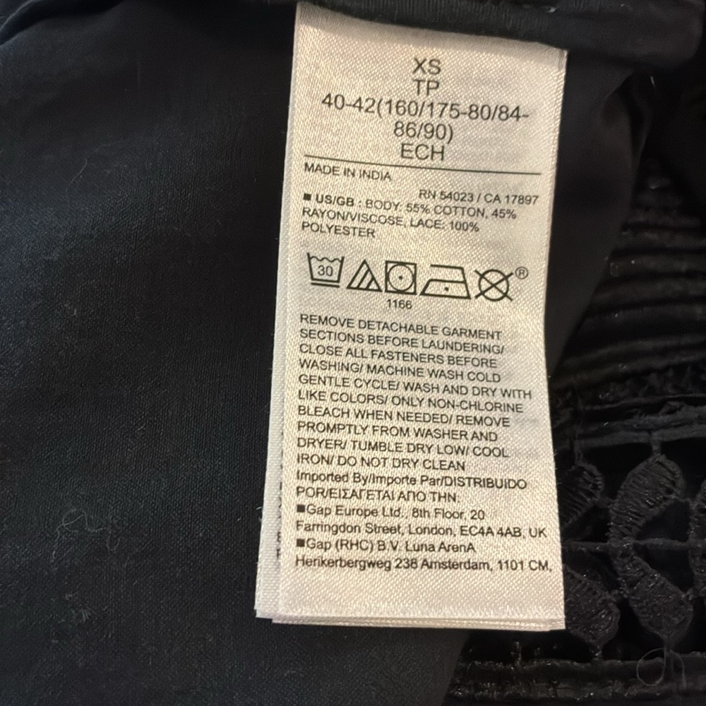 NWOT Banana Republic Black Tiered Maxi Dress Size XS - Picture 7 of 10